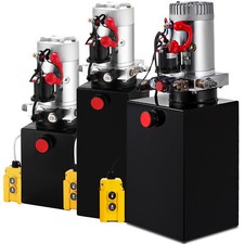 VEVOR Pompe Hydraulique à Simple Effet Réservoir Fer 4/6/8/10 L Remorque Levage