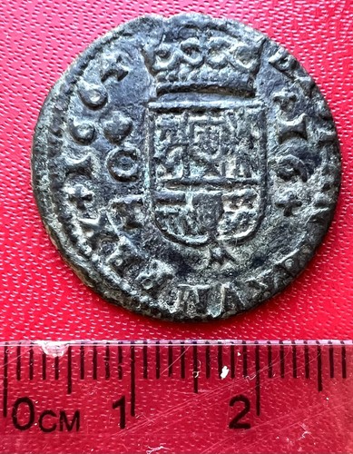 Pièce maravedis 1664 - pièce, 16