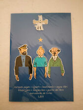 Marques-pages Signets Tintin Milou Haddock Tournesol Dupondt - Parfait ÉTAT !!!