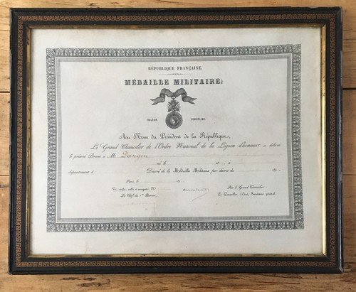 Diplome medaille militaire - medaille,