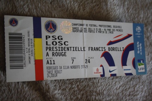 Ticket entier présidentielle