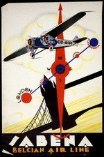 Affiche poster sabena - ,