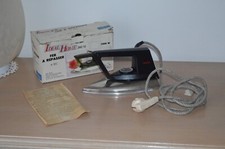 Ancien Fer à Repasser de Voyage à sec  Vintage   boite et notice 120/220V- 1000W