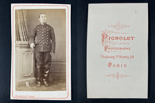 Pignolet, Paris, Chasseur d’Afrique Vintage cdv albumen print CDV, tirage albu