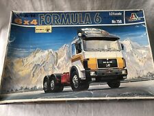 Maquette model 1/24: Italeri Camion, truck, MAN Formula 6, 6x4. Incomplet