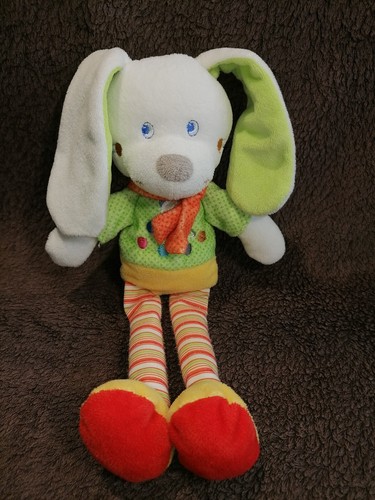 Doudou peluche lapin jaune - doudou,