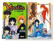 Lot de 2 Mangas Kenshin le Vagabond VF Tomes 2 et 3 Glenat Envoi rapide et suivi
