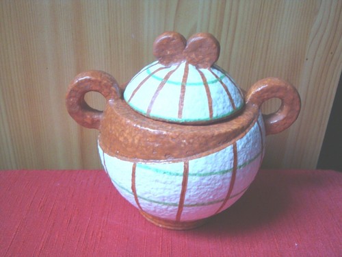 Sucrier faience art deco - art,