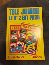 TELE JUNIOR LE N°2 EST PARU  SPIDERMAN AFFICHE KIOSQUE RARE 