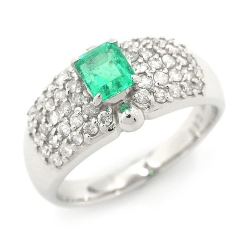 Bague émeraude naturelle - bague,