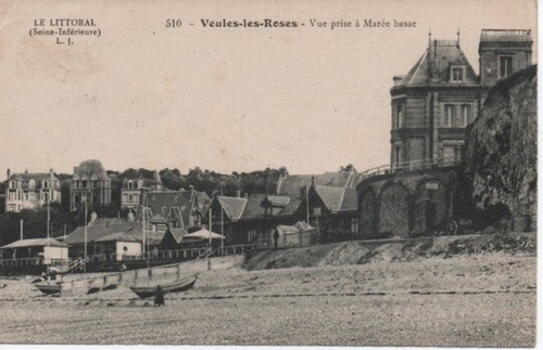 Cpa veules les roses vue - cpa,