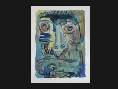 Technique mixte art - art, brut/art