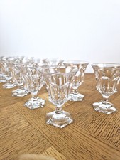 Lot de 12 anciens verres en cristal SAAS Villeroy et Boch modèle Ambassador