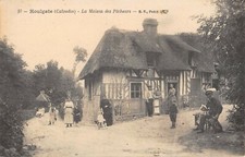 CPA 14 HOULGATE LA MAISON DES PECHEURS