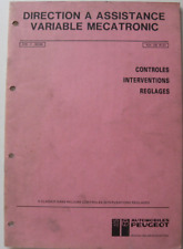Manuel d'atelier PEUGEOT direction à assistance variable mecatronic