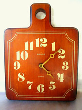HORLOGE MURALE KIENZLE Quartz Bois Pendule Clock Uhr Déco Rétro Vintage