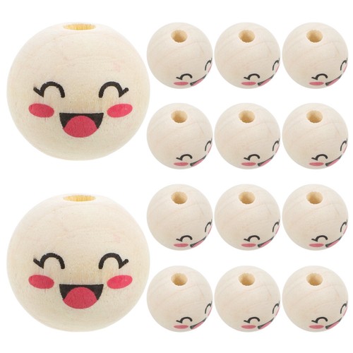 Pcs perles bois avec des - en,