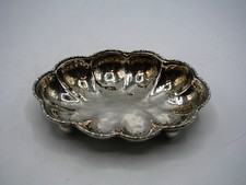 COUPELLE OVALE QUADRIPODE EN ARGENT MASSIF 800 MILLIEMES