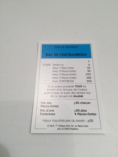 Carte bac châteaubouc - bac, de