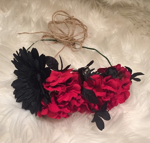 Flower headband crown hair - headband,