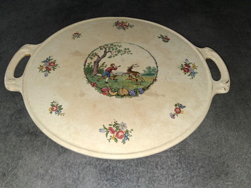 Plat service porcelaine - plat, en