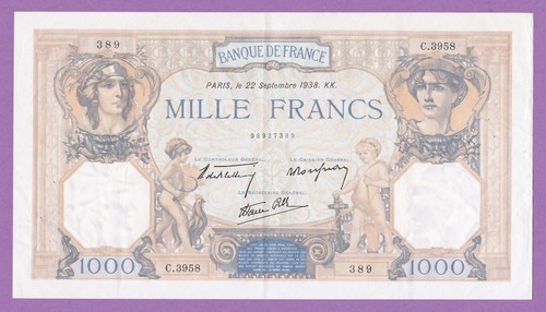 1000 francs - francs, (