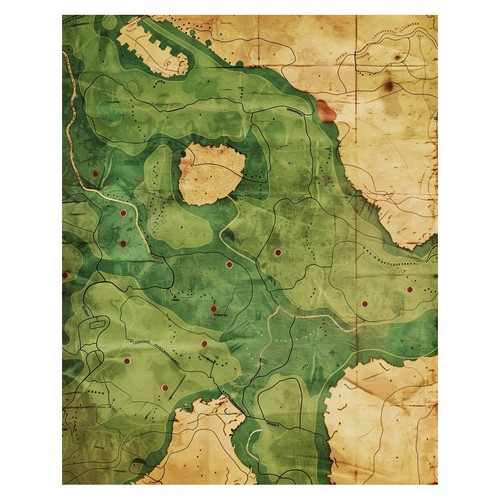 Affiche style carte vintage - affiche,