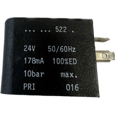 BOBINE POUR ELECTROVANNE  522 24V 50/60Hz 178mA 100 pct ED 10 bar MAX. PRI 016