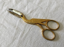 Ancienne Pince à sucre en forme d'oiseau Pélican  13 cm de long