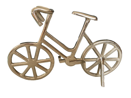 Vélo miniature métal blanc - miniature,