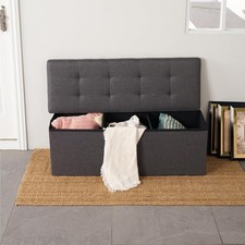 L-110cm Banc de Rangement en