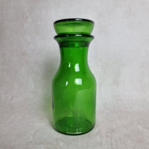 Flacon verre vert - verre, ancien