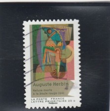 L7385 FRANCE timbre AUTOADHESIF N° 706 de 2012 " Auguste Herbin " oblitéré