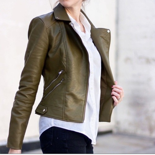 Zara kaki veste motard - zara,