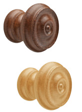 Bouton de Meuble Bois Ø 30-36 MM Poignée Porte Maison Campagne Rond Set