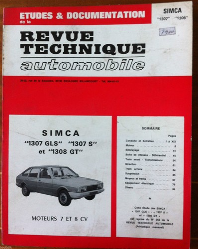 Rta 1976 simca 1307 gls - rta,