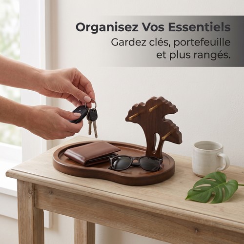 Vide poche bambou bois - vide,