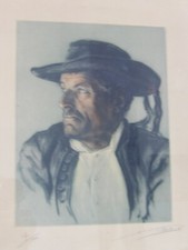 Portrait de breton chapeau