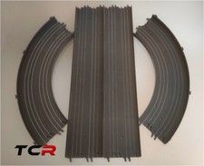 TCR 2 Rails droites 38cm et 2 virages courts, noirs TBE
