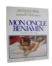 MON ONCLE BENJAMIN / JACQUES BREL / DOSSIER DE PRESSE /EDOUARD MOLINARO