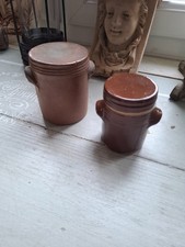 2 ANCIENS PETITS POTS  EN GRES