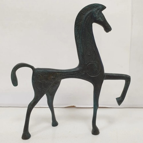 Sculpture statue cheval bronze - statue,