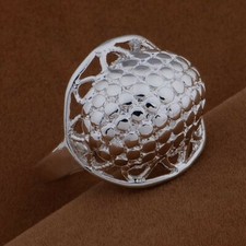 Bague argent "Carapace" -