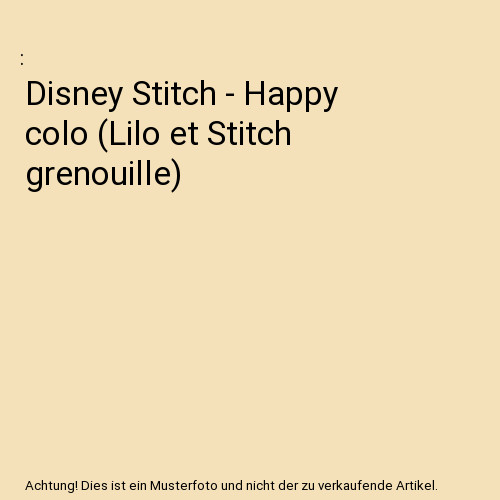 Disney stitch happy - -,