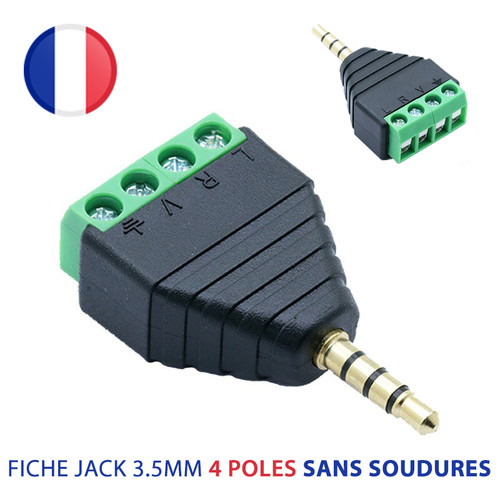 Connecteur jack mm - jack, male