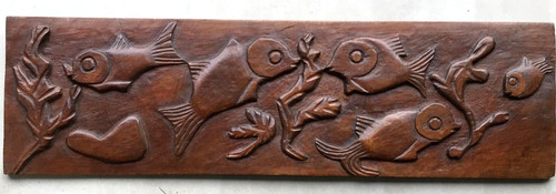 Grand panneau bois - , sculpté