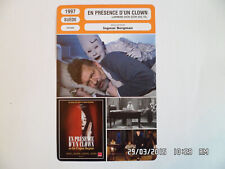 CARTE FICHE CINEMA 1997 EN PRESENCE D'UN CLOWN Borje Ahlstedt Marie Richardson