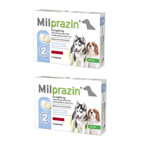 Lot boites de milprazin - 2,