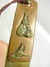 KOZUKA OUVRE LETTRE BRONZE ASIE JAPON COUPE PAPIER OPEN LETTER JAPAN COUTEAU