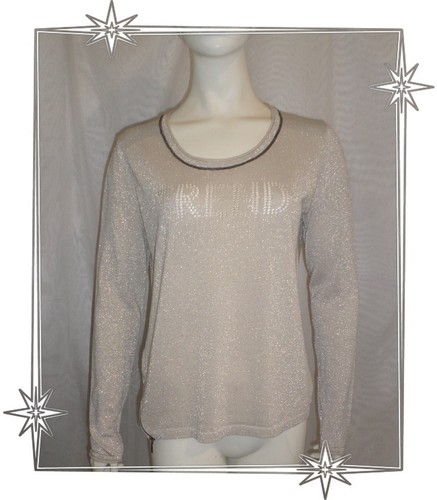 Très beau pull beige - beau,